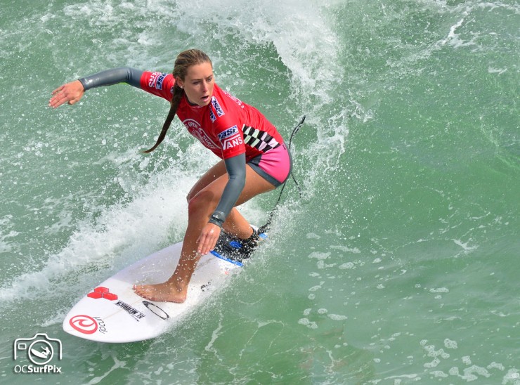 female surfer